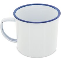 Mug metálica esmaltada “retro” reborde