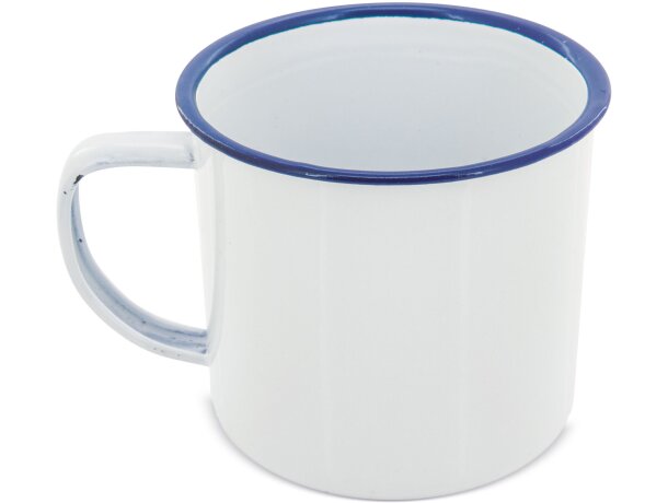 Mug metálica esmaltada “retro” reborde