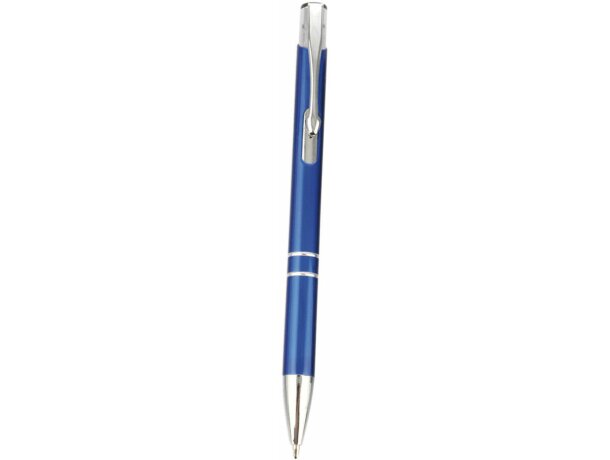 Bolígrafo automático de metal azul barato