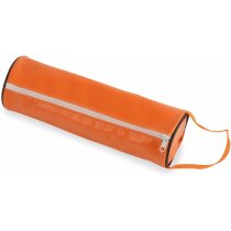 Estuche para lápices con asa naranja