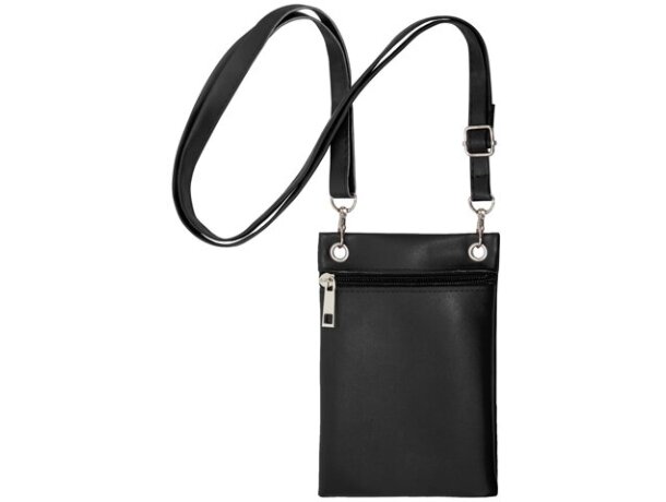Bolso portatodo Ryky con asa ajustable extraíble y cierre cremallera Negro detalle 5
