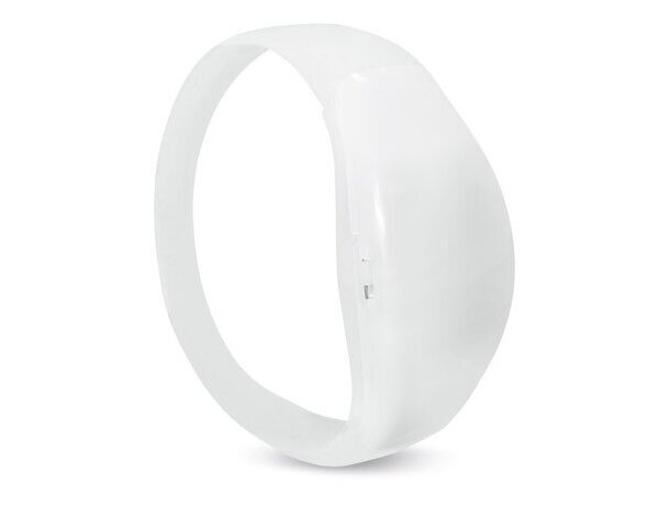 Brazalete VIP luminoso LED Flashing sincronizado con música Blanco detalle 1