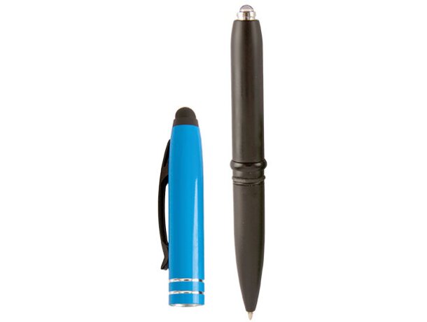 Boligrafo metalico touch ledhenry azul
