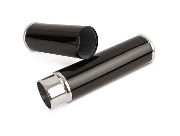 Estuche elegante de metal pierre delene negro/plata