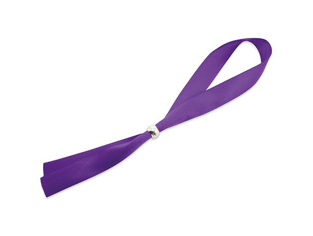 Pulsera bolita ajustable lila