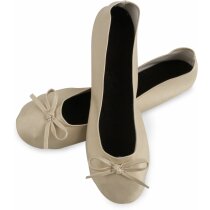 Zapatilla plegable oro (12 pares) Ballet personalizado