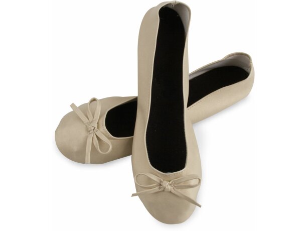 Zapatilla plegable oro (12 pares) Ballet personalizado oro