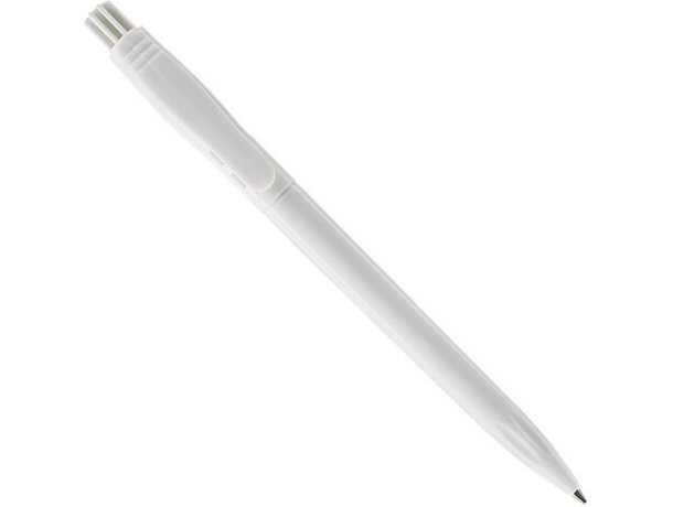 Bolígrafo de plástico y sencillo fino blanco