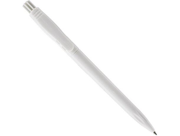 Bolígrafo de plástico y sencillo fino blanco
