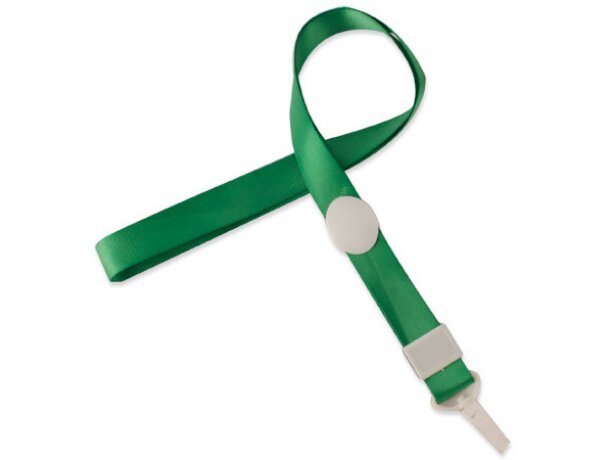 Lanyard con cierre ajustable verde
