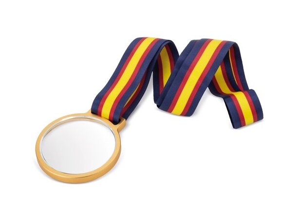 Medalla Viktor de cristal con lanyard y estuche individual España detalle 14