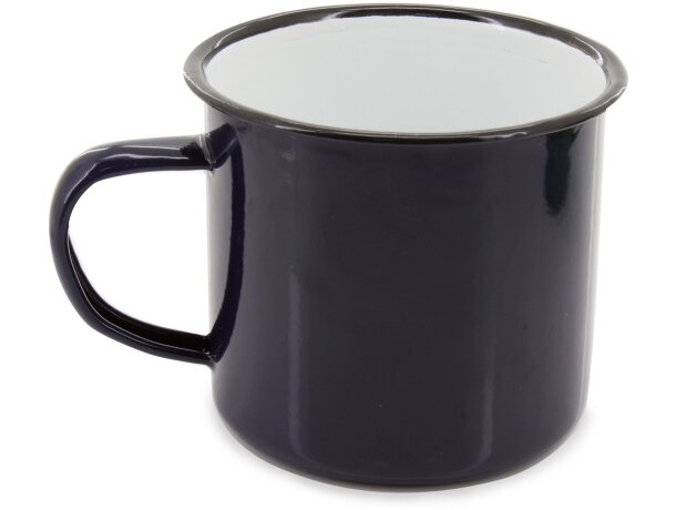 Mug esmaltada Retro negro