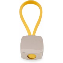 Llavero original rectangular con cinta de silicona