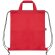 Bolsa mochila RPET Carot con cuerdas ajustables Rojo detalle 11