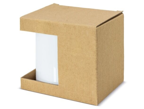 Caja kraft para taza con grabación personalizada detalle 2
