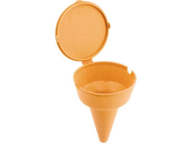 Colillero para la playa naranja
