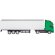 Camión tráiler de juguete verde