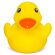 Patito de goma Petri en PVC para baño y diversión infantil Amarilla detalle 2