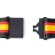 Lanyard bandera ancha Policia poliéster con cierre seguridad Negro detalle 10