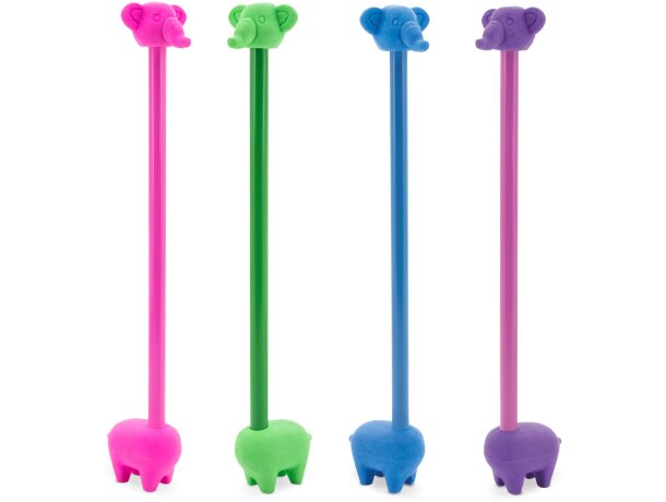 Set lapices con goma elephant(pack 4 pcs)