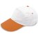 Gorra bicolor velcro am naranja