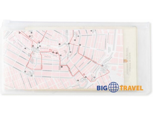 Bolsa de viaje transparente para documentos