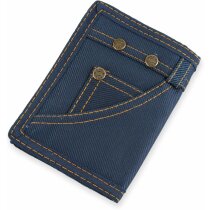 Cartera acabado estilo jeans azul