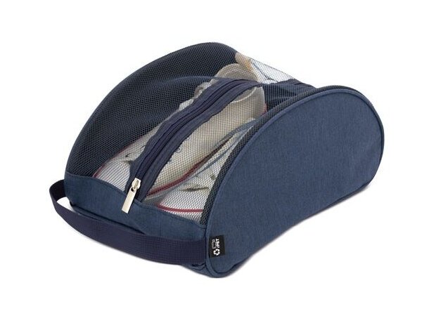 Zapatillero ventilado Zasar en RPET reciclado Azul marino detalle 5