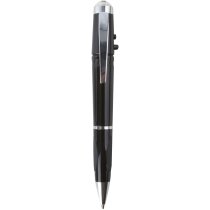 Bolígrafo de plástico con láser y luz personalizado negro Bolígrafo de plástico con láser y luz personalizado negro