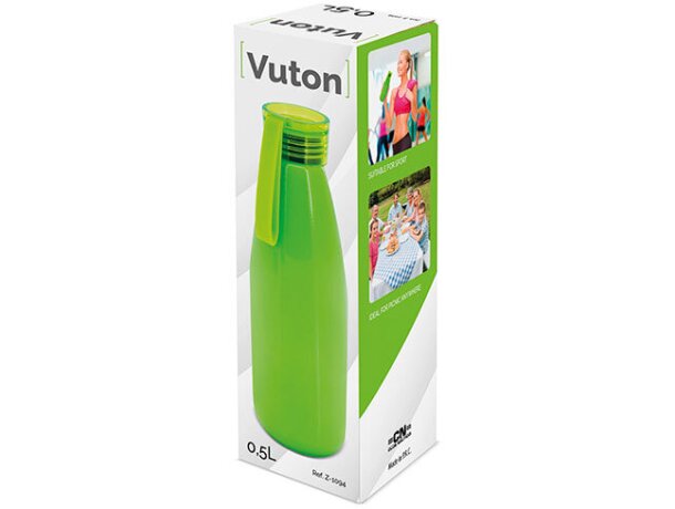 Botella aluminio Vuton pistacho