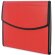 Carpeta con archivador y cierre de velcro rojo