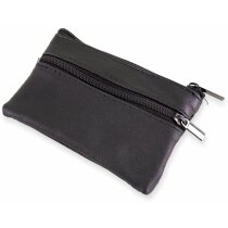 Monederos publicitarios de pu con dos cremalleras