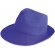 Sombrero de ala ancha en poliester azul royal