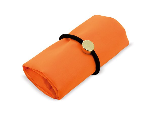 Bolsa plegable con goma Vera naranja