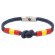 Pulsera bandera España ajustable con cierre acero New Barlovento Marino oscuro