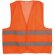Chaleco de poliester de alta visibilidad personalizado naranja