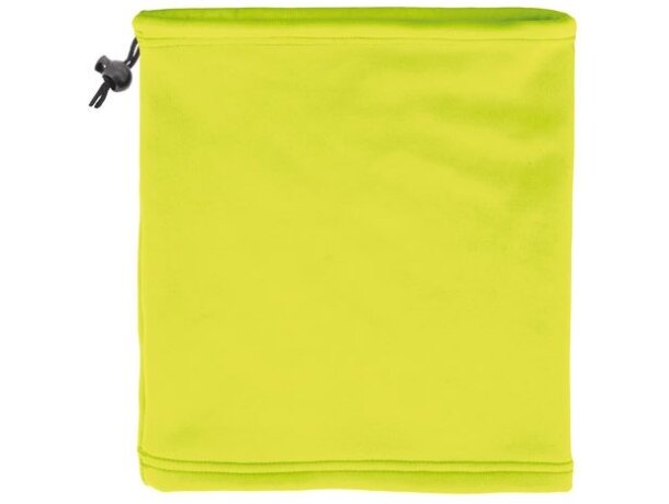 Braga polar con gorro plus quality amarillo fluorescente