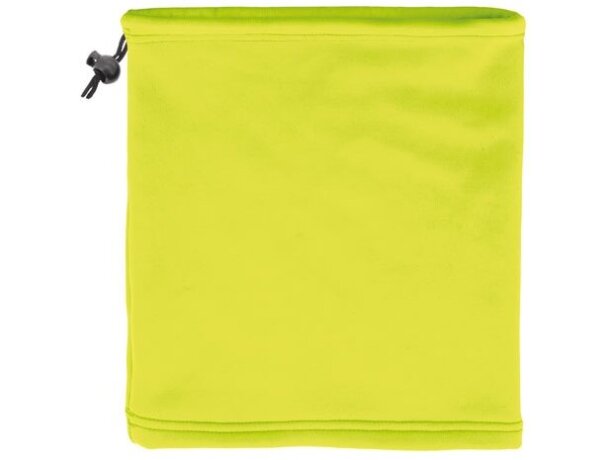 Braga polar con gorro plus quality amarillo fluorescente