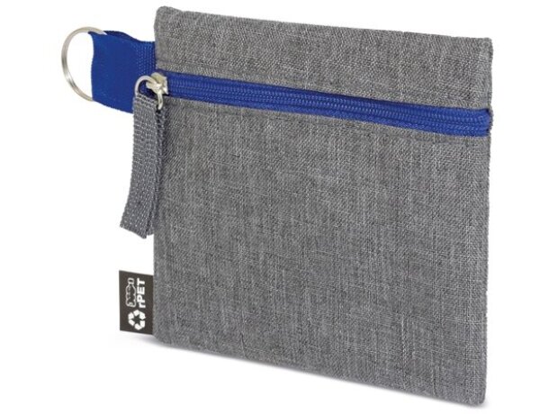 Monedero RPET Aresy sostenible con grabación personalizada Azul royal detalle 4