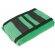 Manta polar de viaje con funda verde economica