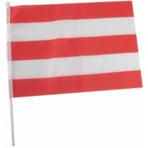 Banderín poliéster 170T con palo plástico 33 cm