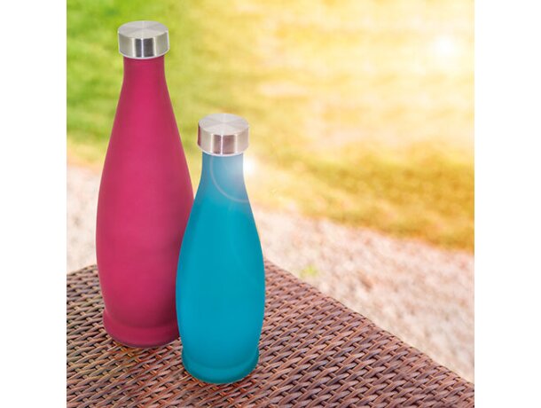Botella esmerilada 500ml aquasana azul royal