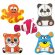 Peluches Animalia pack infantil con personalización DTF detalle 1