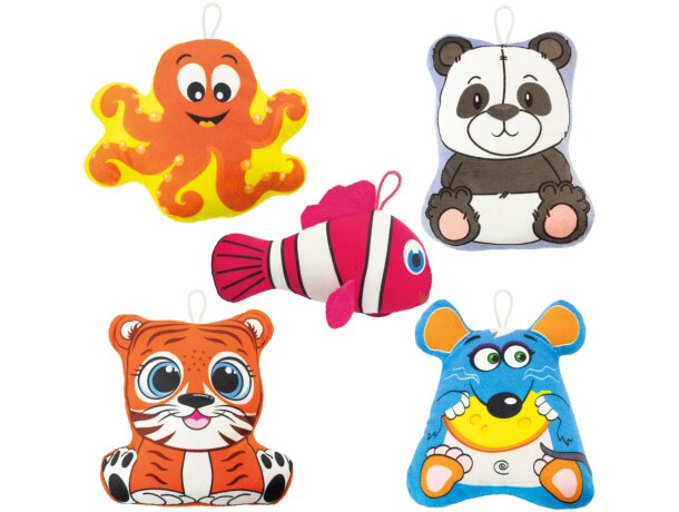 Peluches Animalia pack infantil con personalización DTF detalle 1