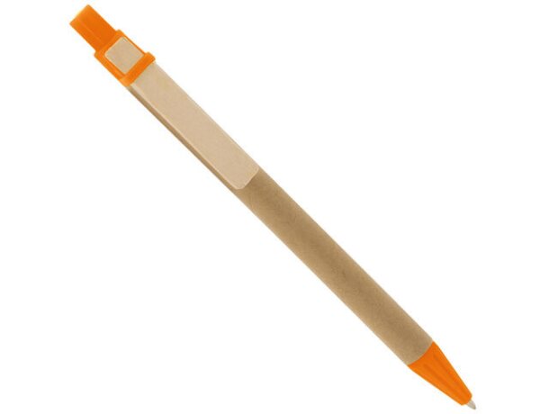 Boligrafo carton reclicado pino naranja