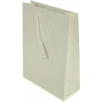 Bolsa De Regalo De Papel Plastificado Blanca