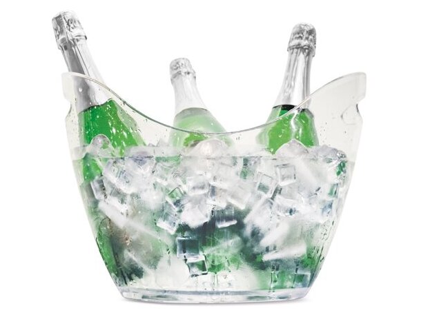 Cubitera 8 litros Alaska transparente con asas para hostelería detalle 4