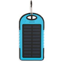 Bateria portátil personalizada de plástico con carga solar 4000mah