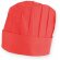 Gorro de cocina ligero y ajustable rojo