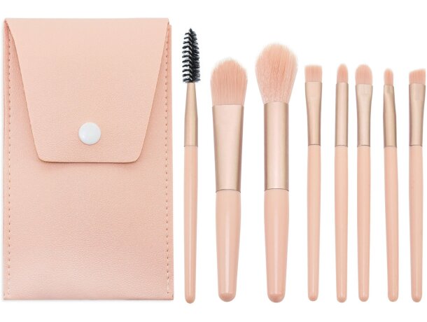 Set de brochas para maquillaje Beauty en estuche de polipiel detalle 4